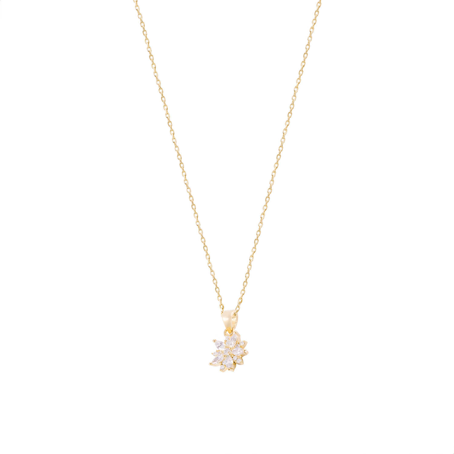Colgante de Oro 18kt Estrella Circón 3