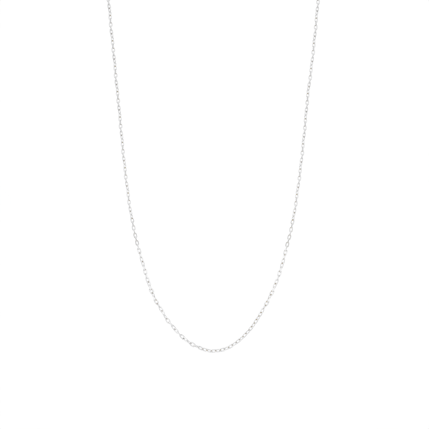 Cadena Oro Blanco 18kt Blanco Limada 3