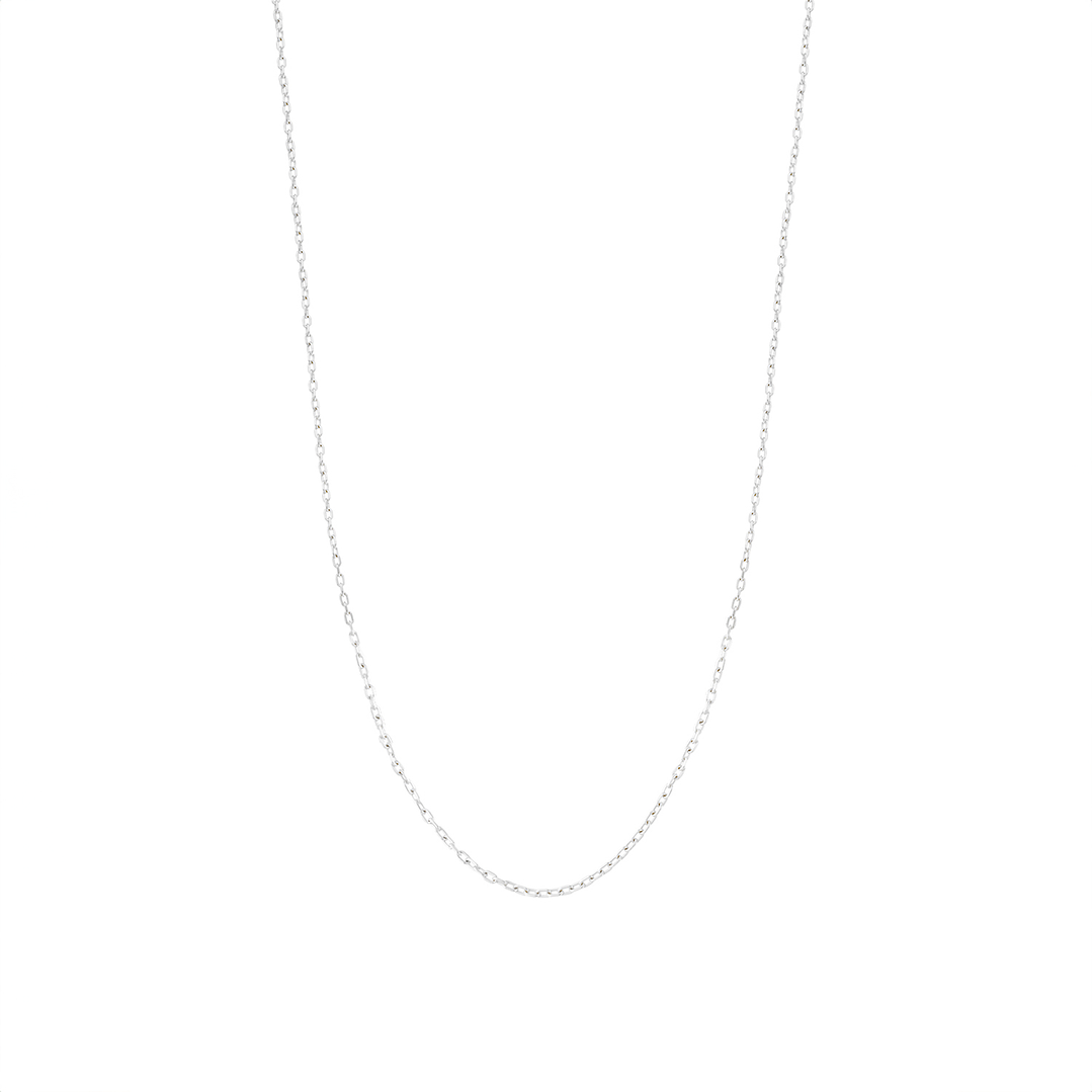 Cadena Oro Blanco 18kt Blanco Limada 3