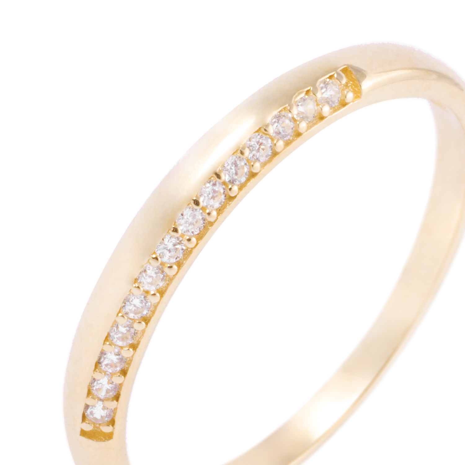Anillo Compromiso de Oro 18Kt Circón Central 2