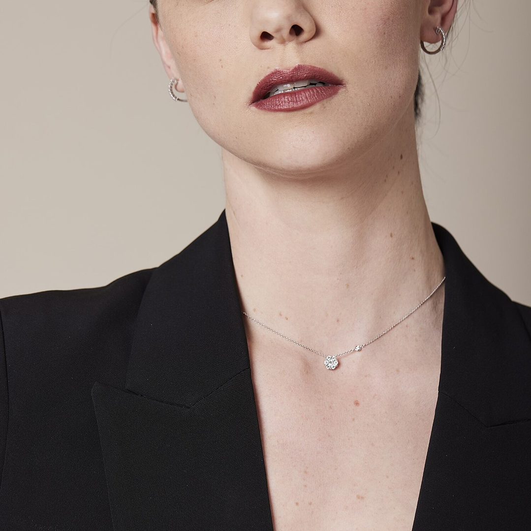 Collar Oro 18kt Diamantes 53 Pts G/SI Corte Brillante 4