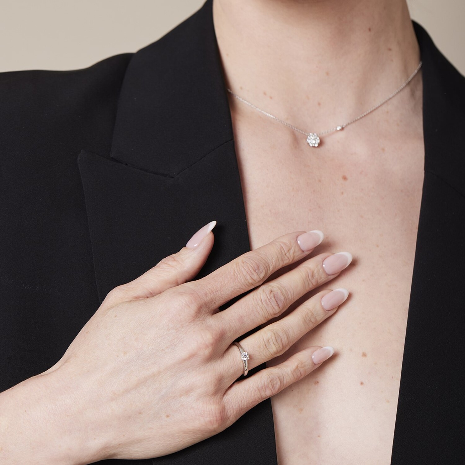 Collar Oro 18kt Diamantes 53 Pts G/SI Corte Brillante 5