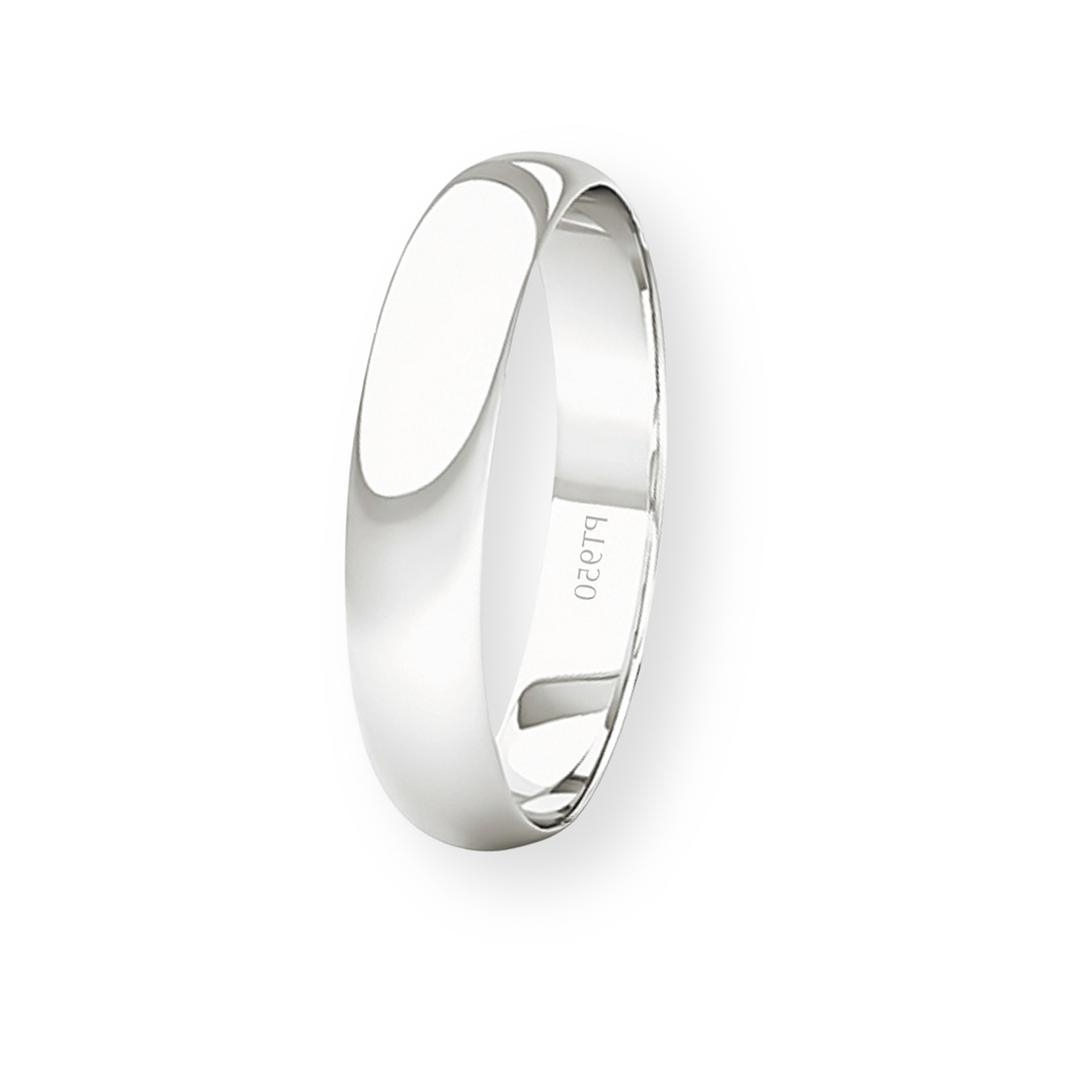 Argolla Matrimonio de Platino Inglés Rodas de 3,5mm 1