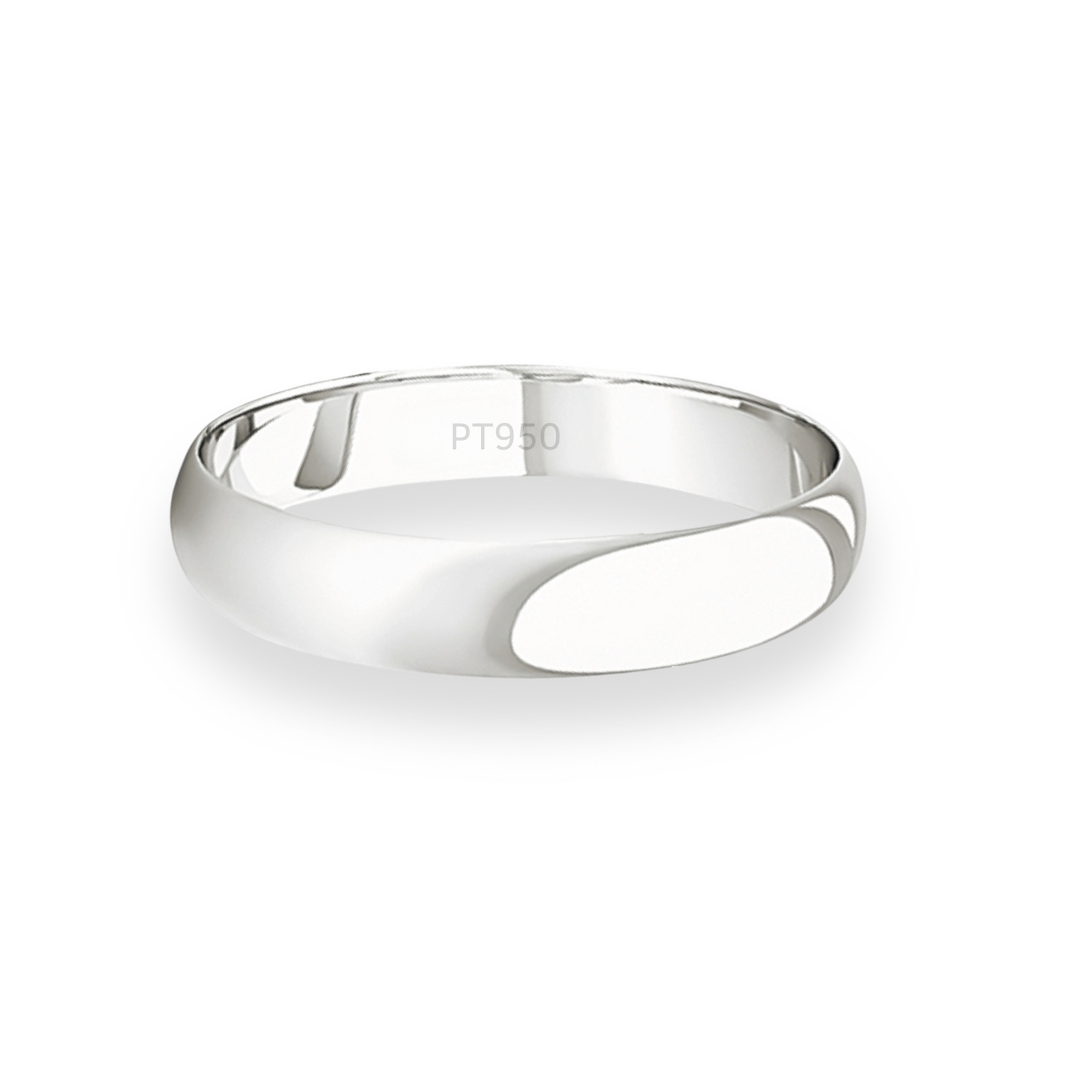 Argolla Matrimonio de Platino Inglés Rodas de 3,5mm 2