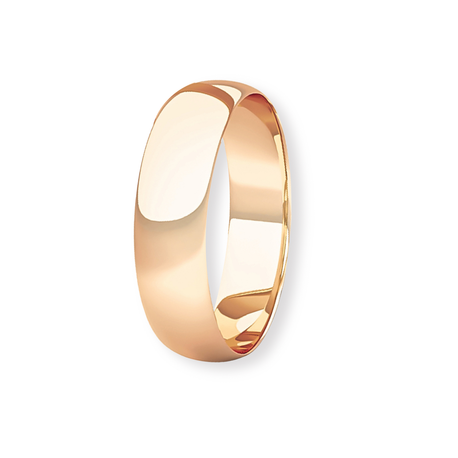 Argolla Matrimonio de Oro Miel 18kt Inglés Vicenza de 4,0mm 1