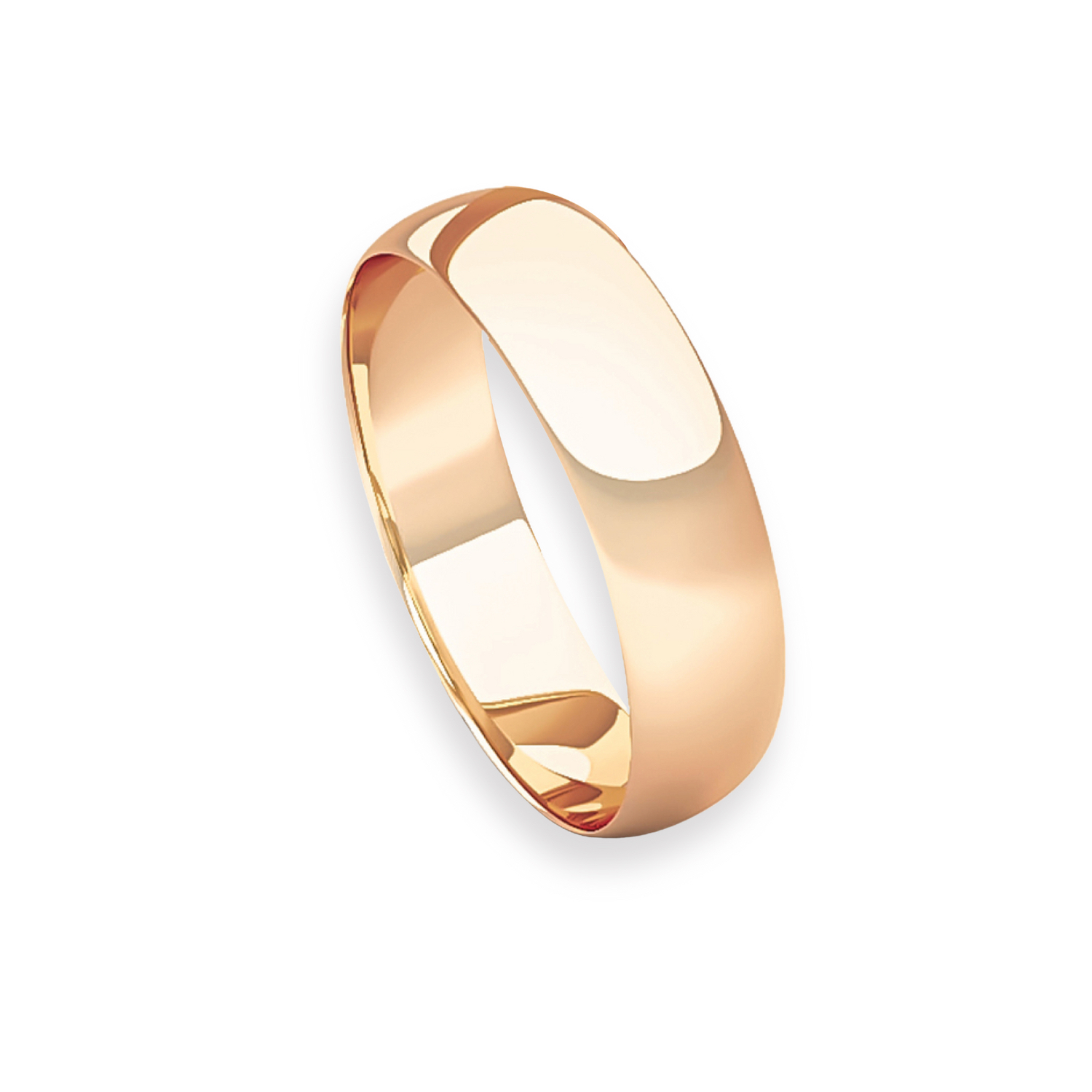 Argolla Matrimonio de Oro Miel 18kt Inglés Vicenza de 4,0mm 3