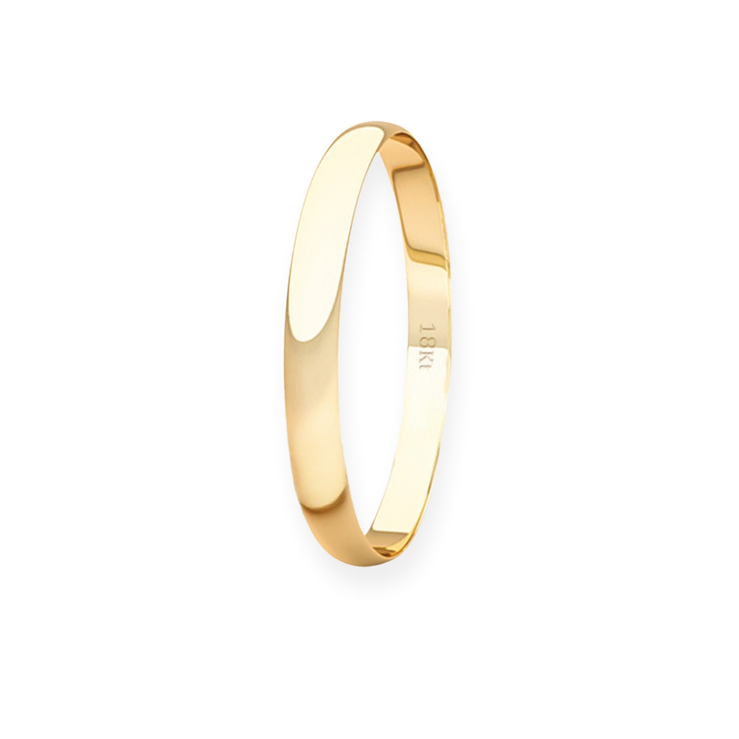 Argolla Matrimonio Ilusión de Oro Amarillo 18kt Ingles Verona de 2,0mm 1