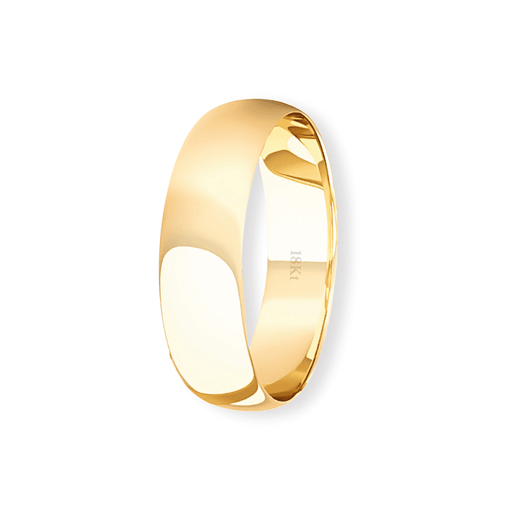 Argolla Matrimonio de Oro Amarillo 18kt Inglés Vicenza de 4,0mm 1