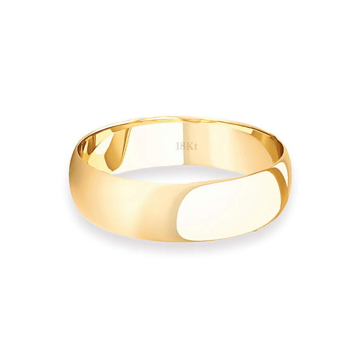Argolla Matrimonio de Oro Amarillo 18kt Inglés Vicenza de 4,0mm 2