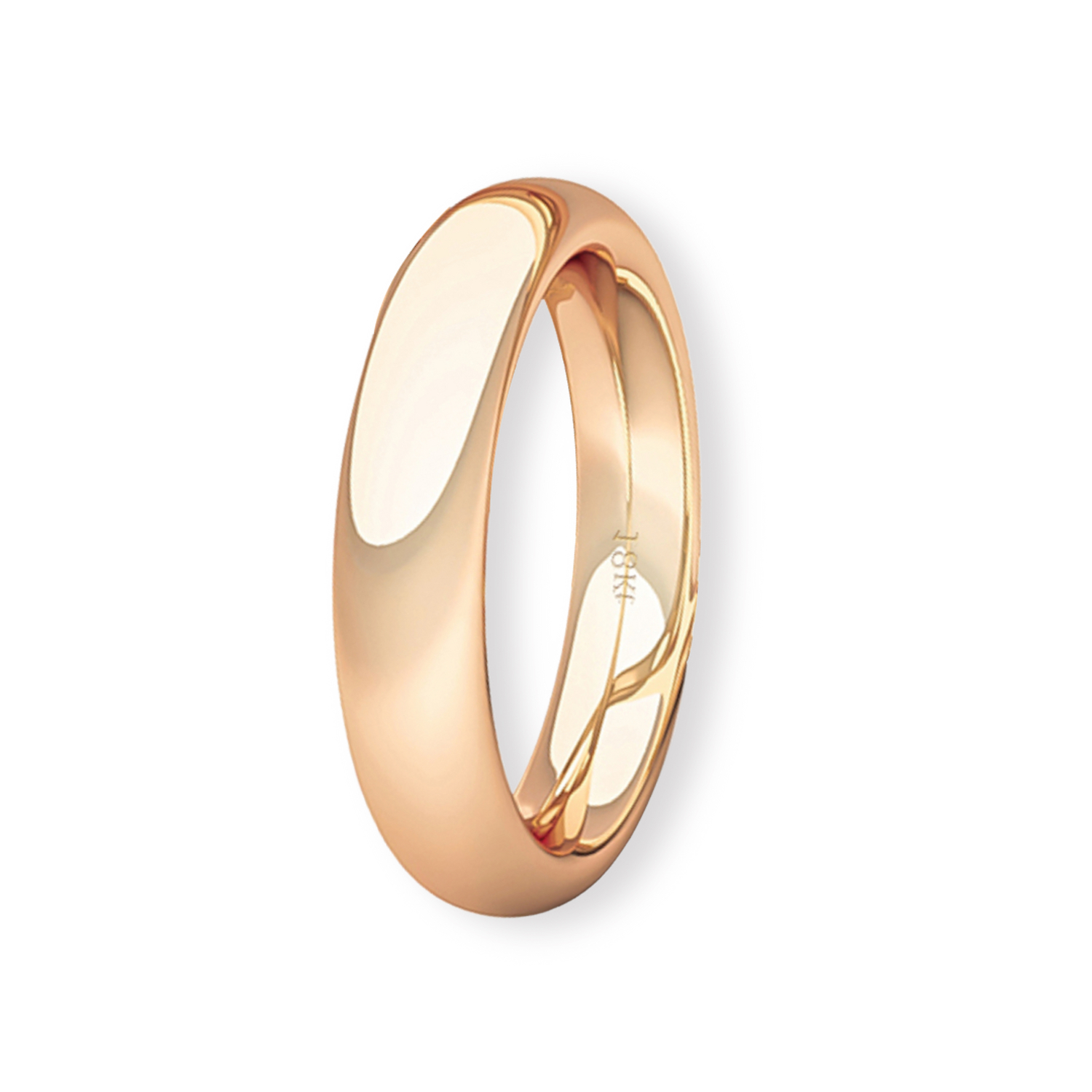 Argolla Matrimonio de Oro Miel 18kt Inglés Garda Ergofit de 3,5mm 1
