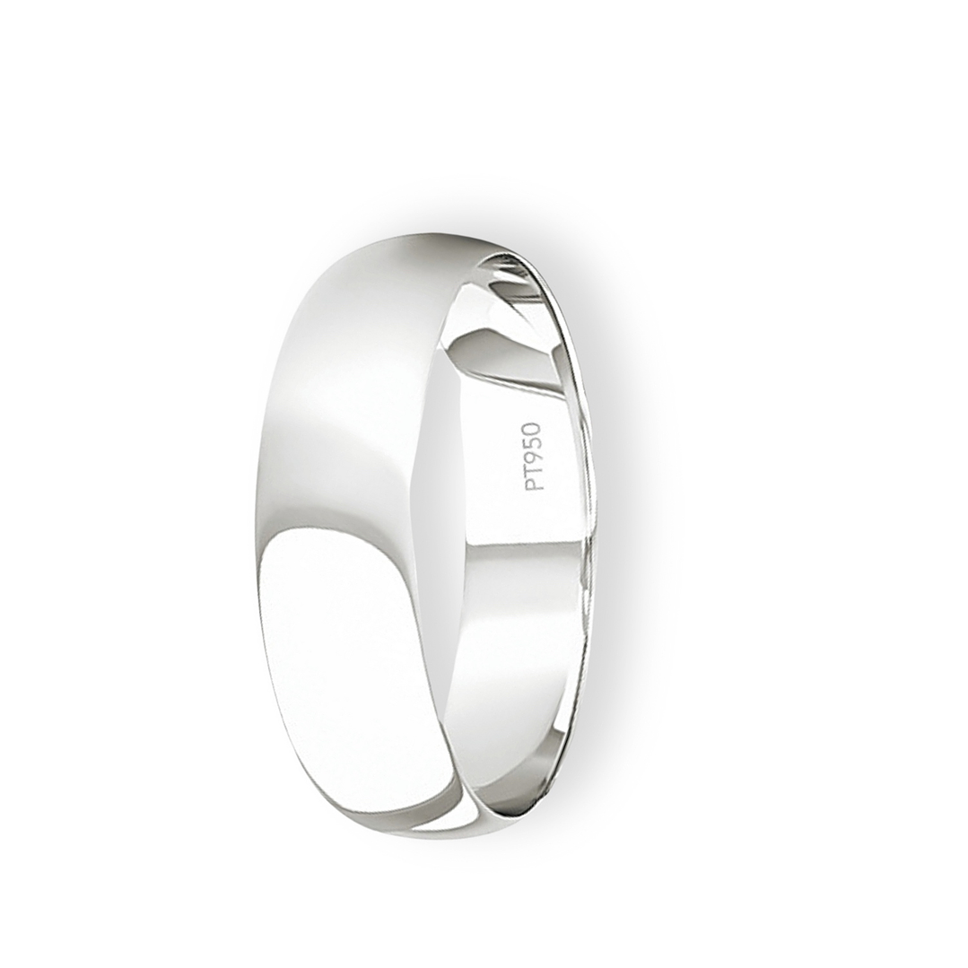 Argolla Matrimonio de Platino Inglés Vicenza de 4,0mm 1