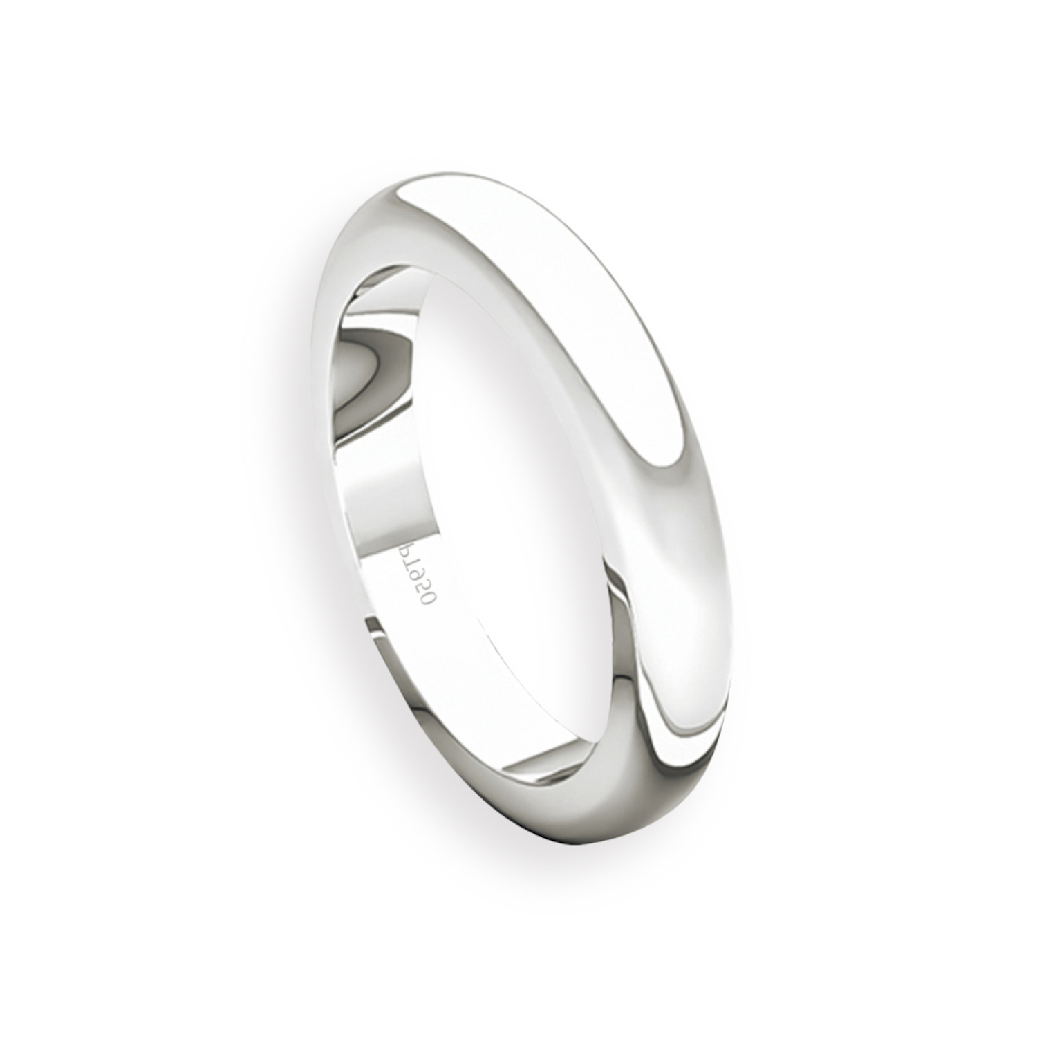Argolla Matrimonio de Platino Inglés Padua 3,0mm 3