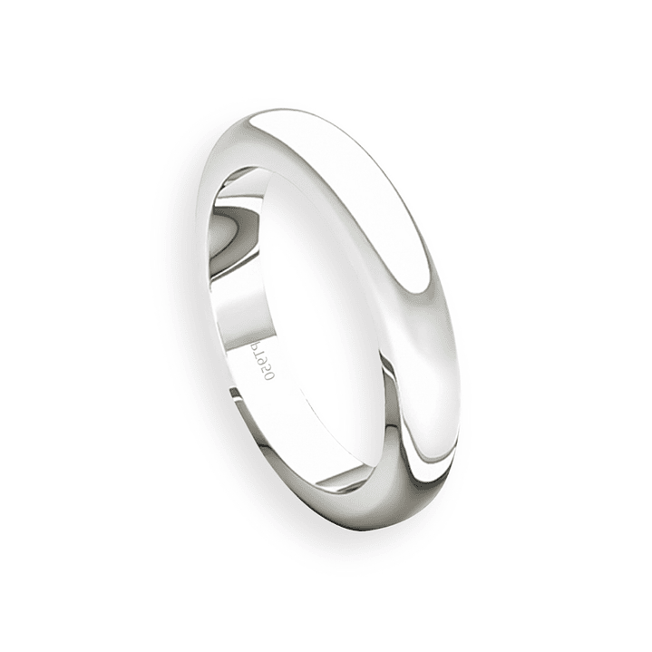 Argolla Matrimonio de Platino Inglés Padua 3,0mm 3