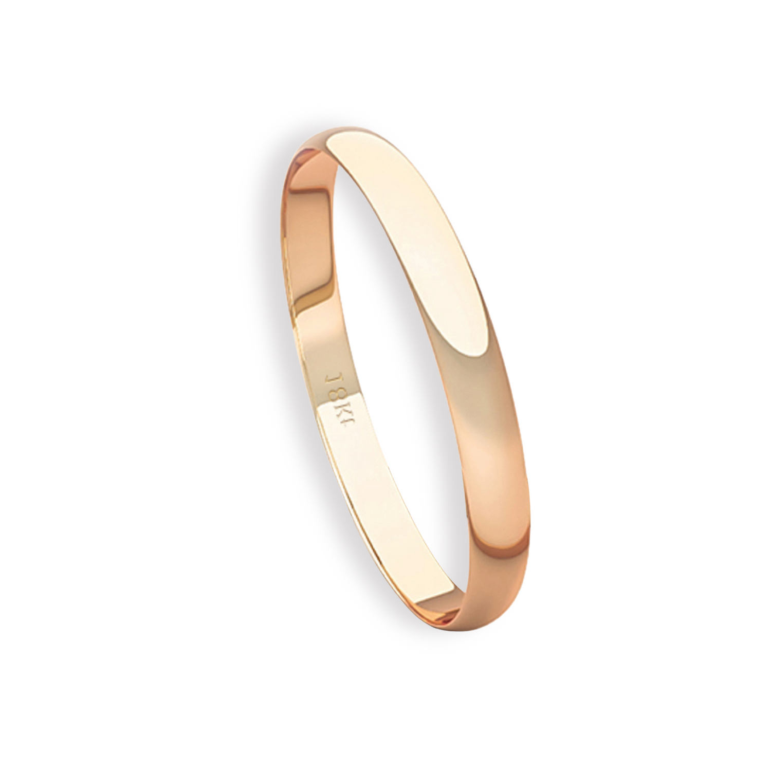 Argolla Matrimonio Ilusión de Oro Miel 18kt Inglés Verona de 2,0mm 3
