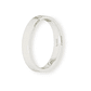 Argolla Matrimonio de Platino Tubo Ferrada de 3,5mm - Miniatura 1