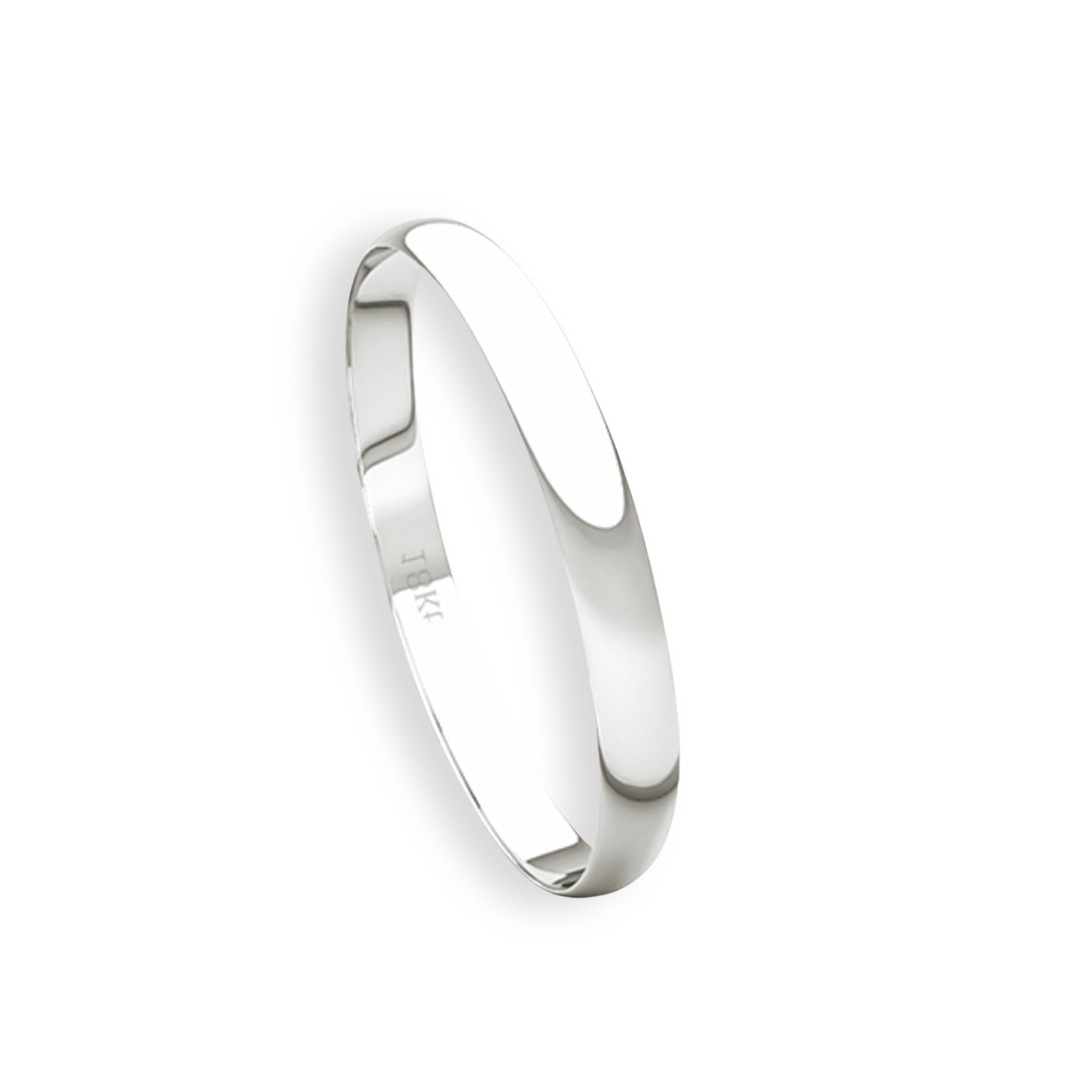 Argolla Matrimonio Ilusión de Oro Blanco 18kt Inglés Verona de 2,0mm 3