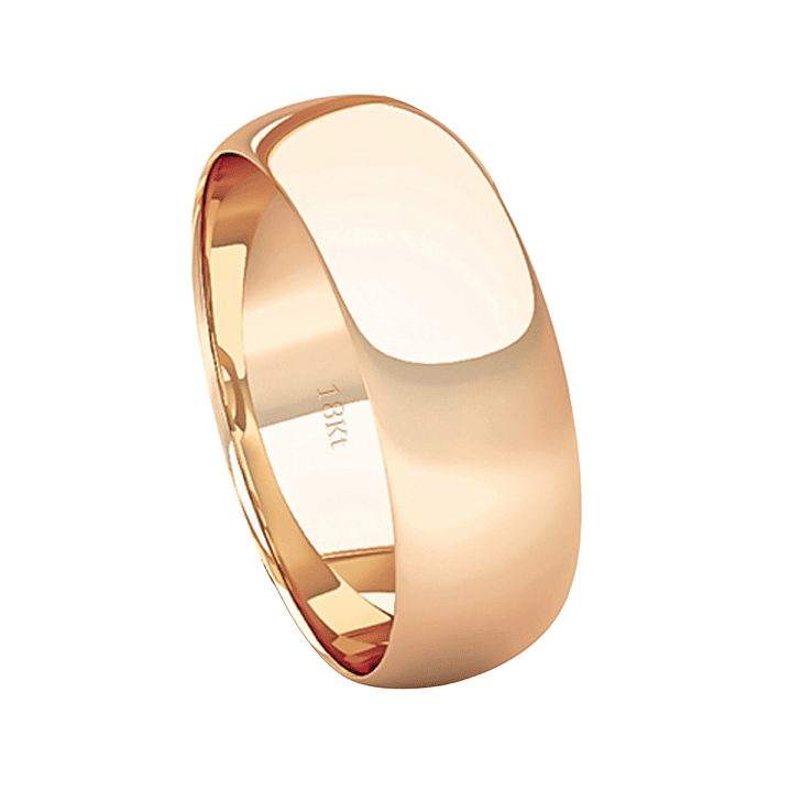 Argolla Matrimonio de Oro Miel 18kt Inglés Argos de 5,0mm 3