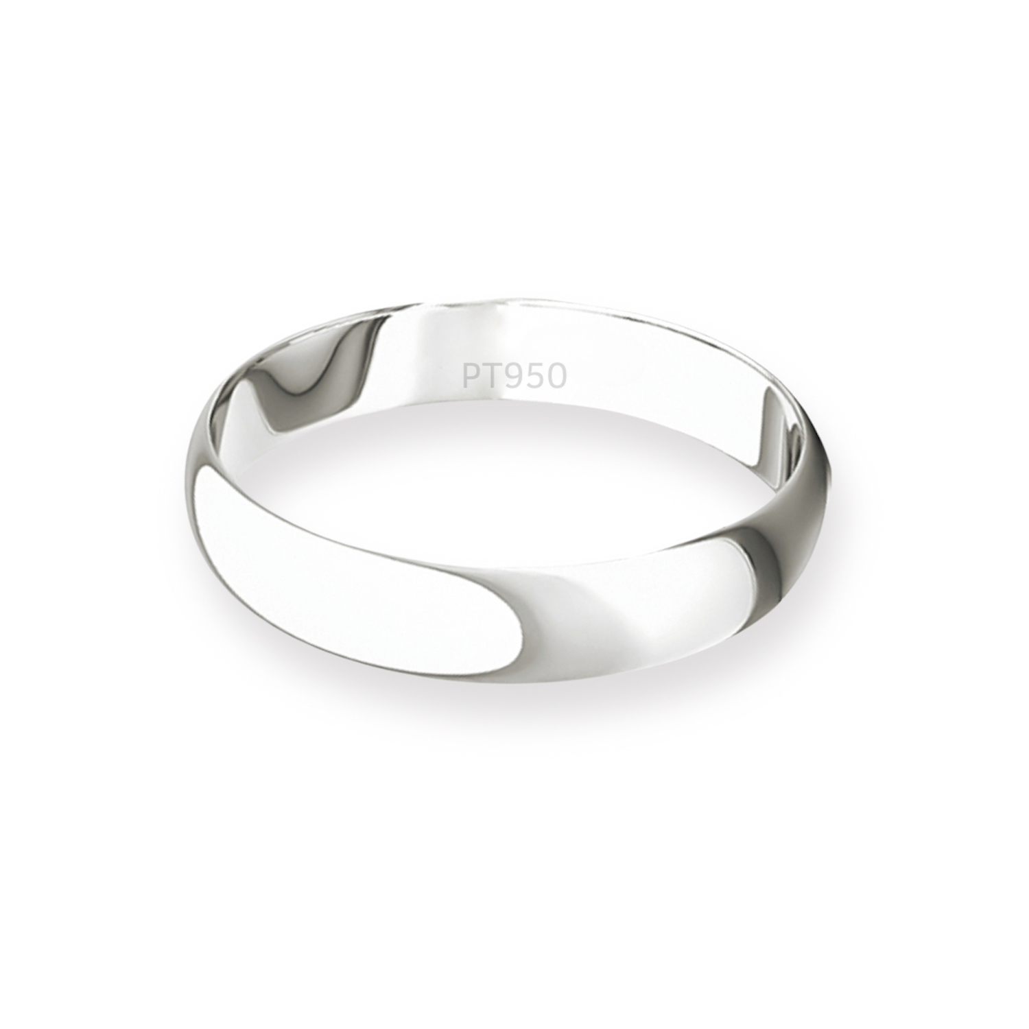 Argolla Matrimonio de Platino Inglés Bari de 3,0mm 2