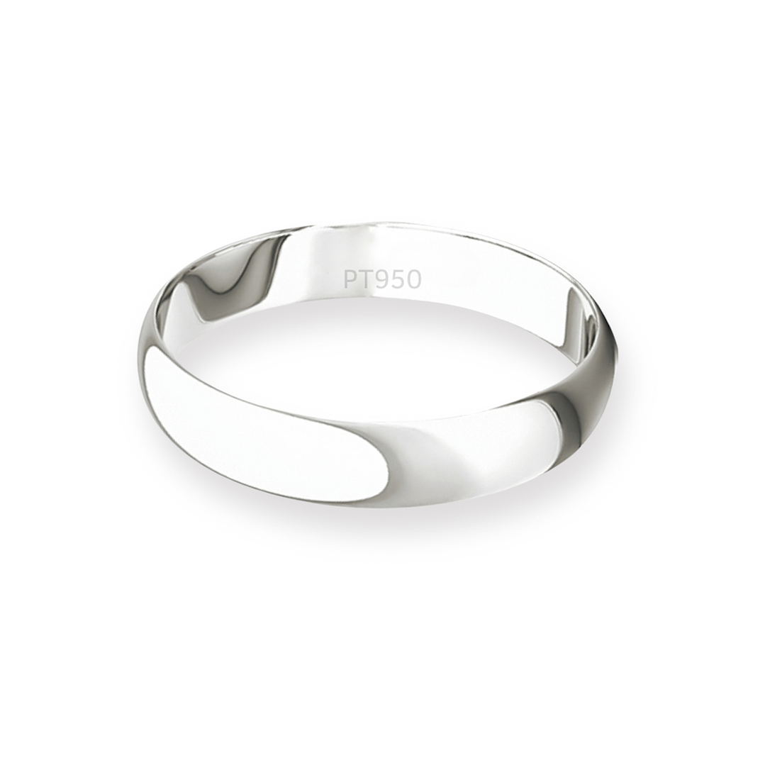 Argolla Matrimonio de Platino Inglés Bari de 3,0mm 2