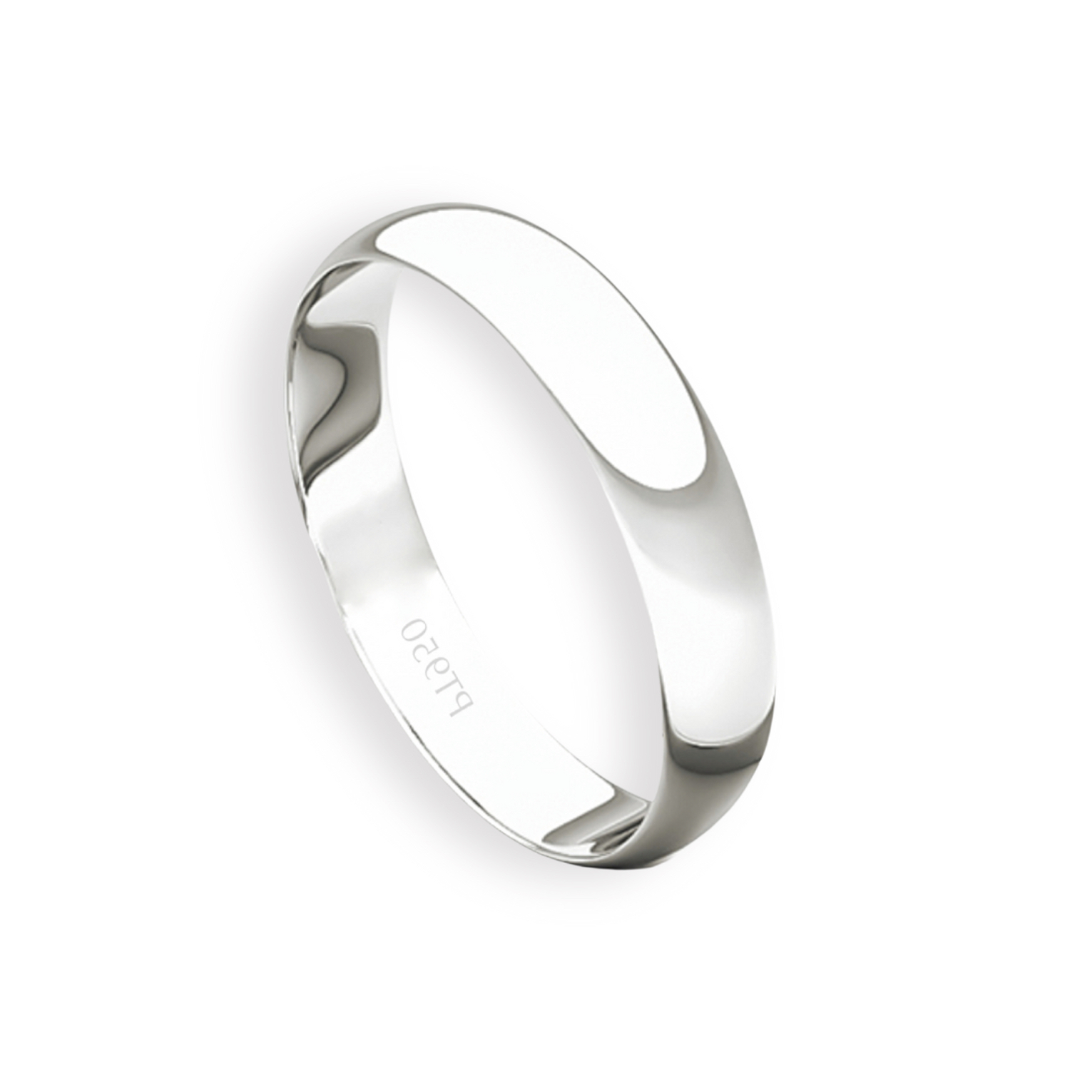 Argolla Matrimonio de Platino Inglés Bari de 3,0mm 3