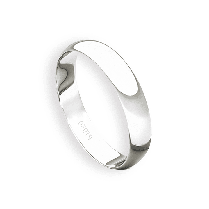 Argolla Matrimonio de Platino Inglés Bari de 3,0mm 3