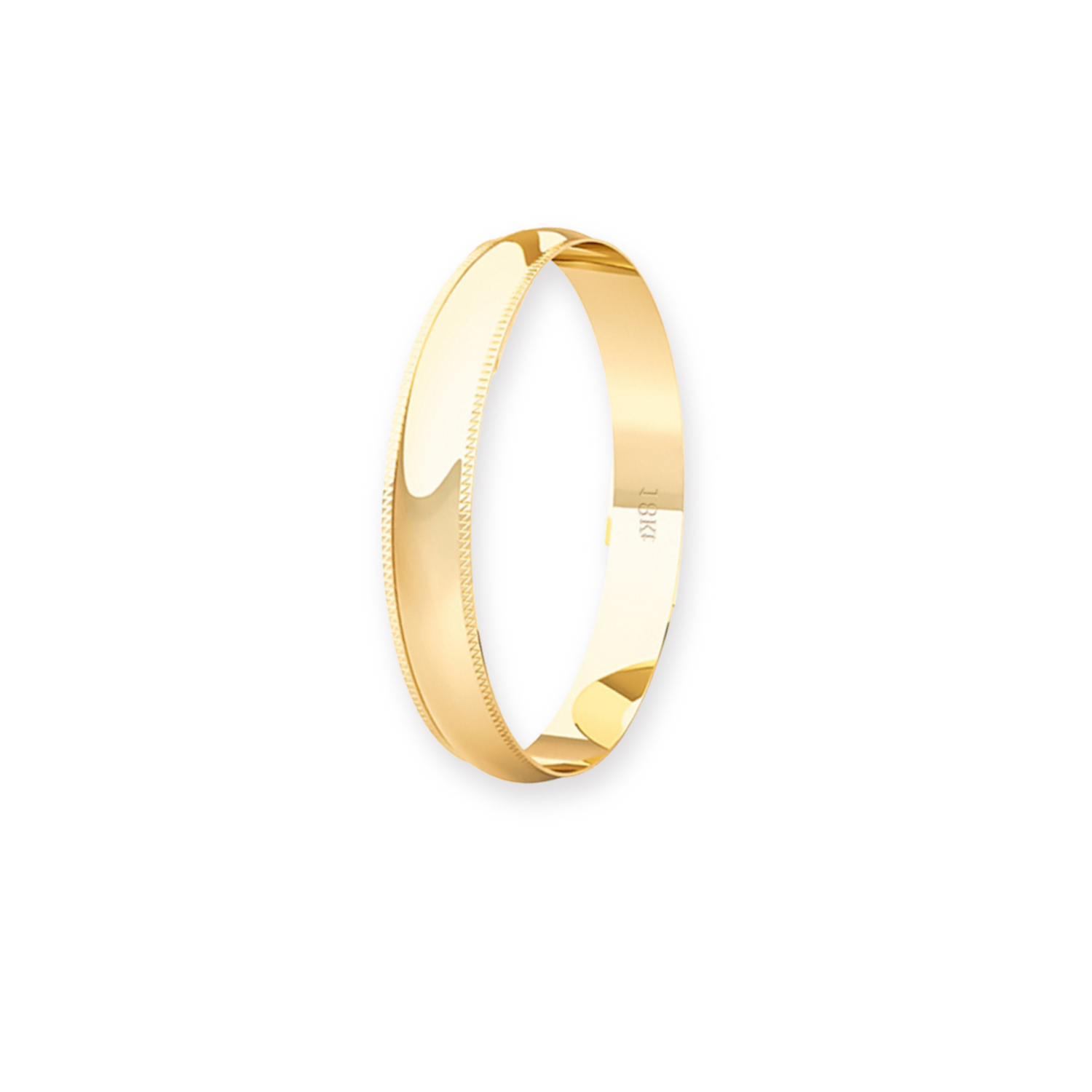 Argolla Matrimonio de Oro Amarillo 18kt Inglés Alejandrina de 3,0mm 1