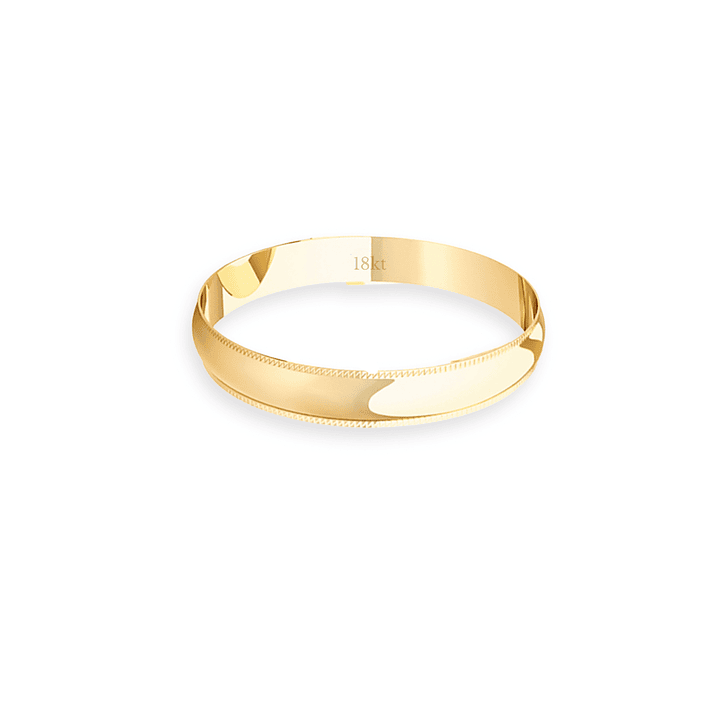 Argolla Matrimonio de Oro Amarillo 18kt Inglés Alejandrina de 3,0mm 2