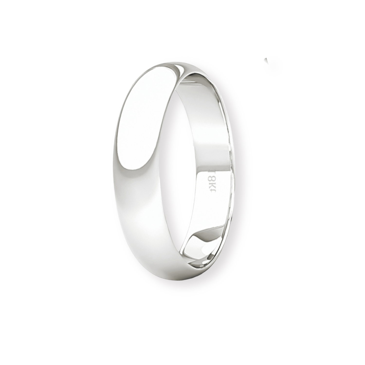 Argolla Matrimonio de Oro Blanco 18kt Inglés Venecia de 3,5mm 1