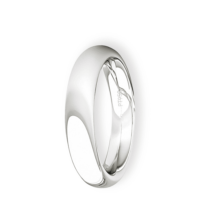 Argolla Matrimonio de Platino Inglés Garda Ergofit de 3,5mm 1