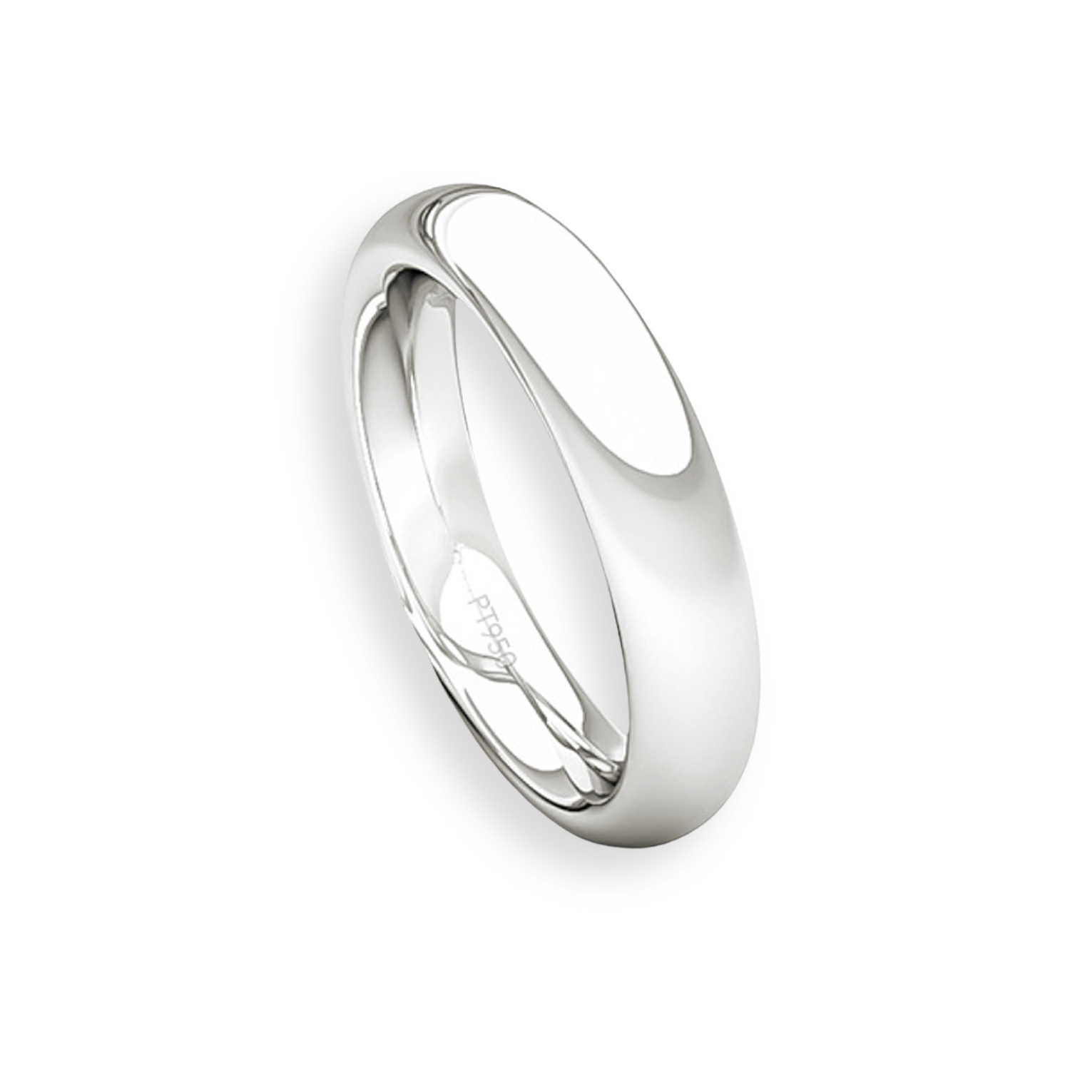 Argolla Matrimonio de Platino Inglés Garda Ergofit de 3,5mm 3