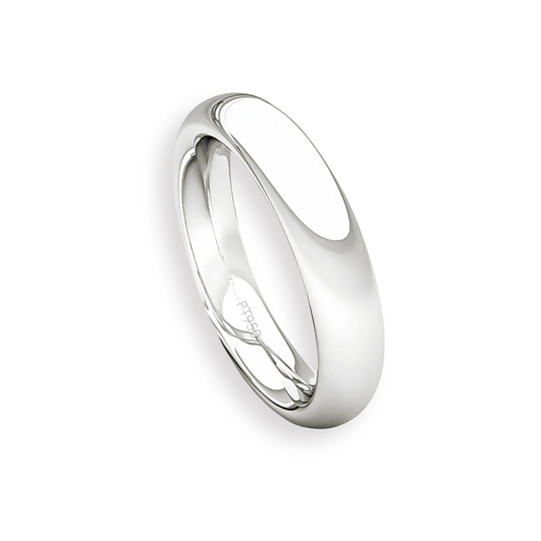 Argolla Matrimonio de Platino Inglés Garda Ergofit de 3,5mm 3