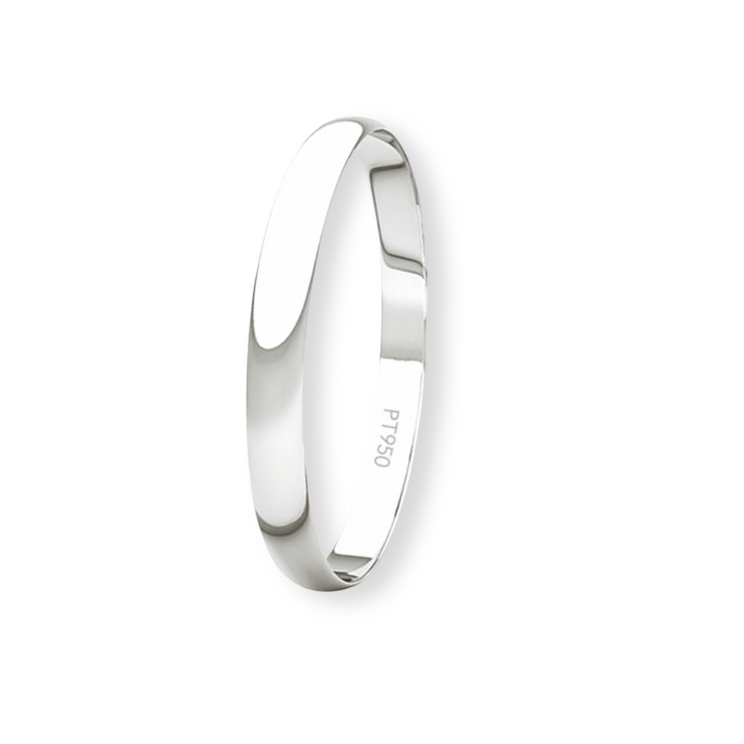 Argolla Matrimonio Ilusión de Platino Inglés Verona de 2,0mm 1