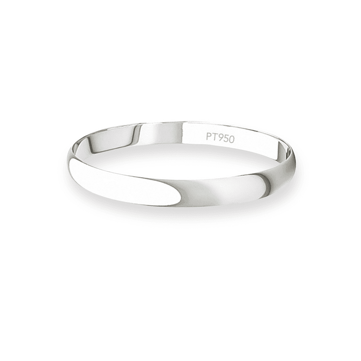 Argolla Matrimonio Ilusión de Platino Inglés Verona de 2,0mm 2