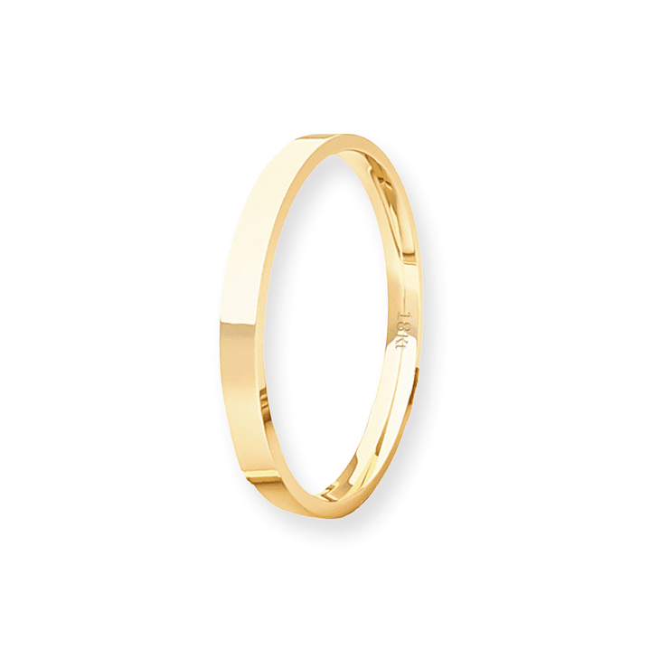 Argolla Matrimonio de Oro Amarillo 18kt Tubo ErgoFit Siena de 2,0mm 1