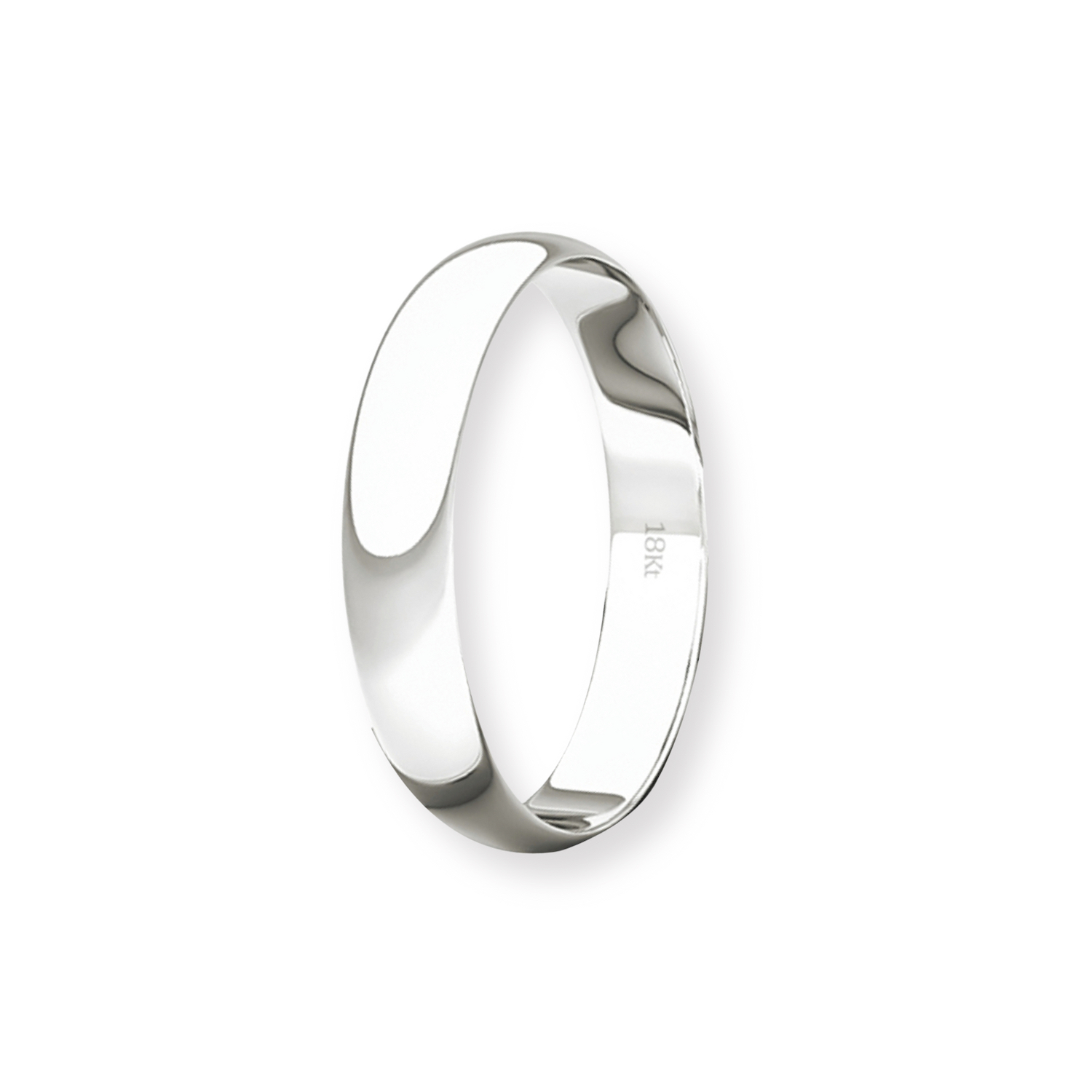 Argolla Matrimonio de Oro Blanco 18kt Inglés Bari de 3,0mm 1