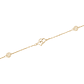 Pulsera de Oro 18kt Doble Corazón - Miniatura 2