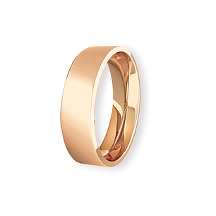 Argolla Matrimonio de Oro Miel 18kt Tubo ErgoFit Sagres de 5,0mm