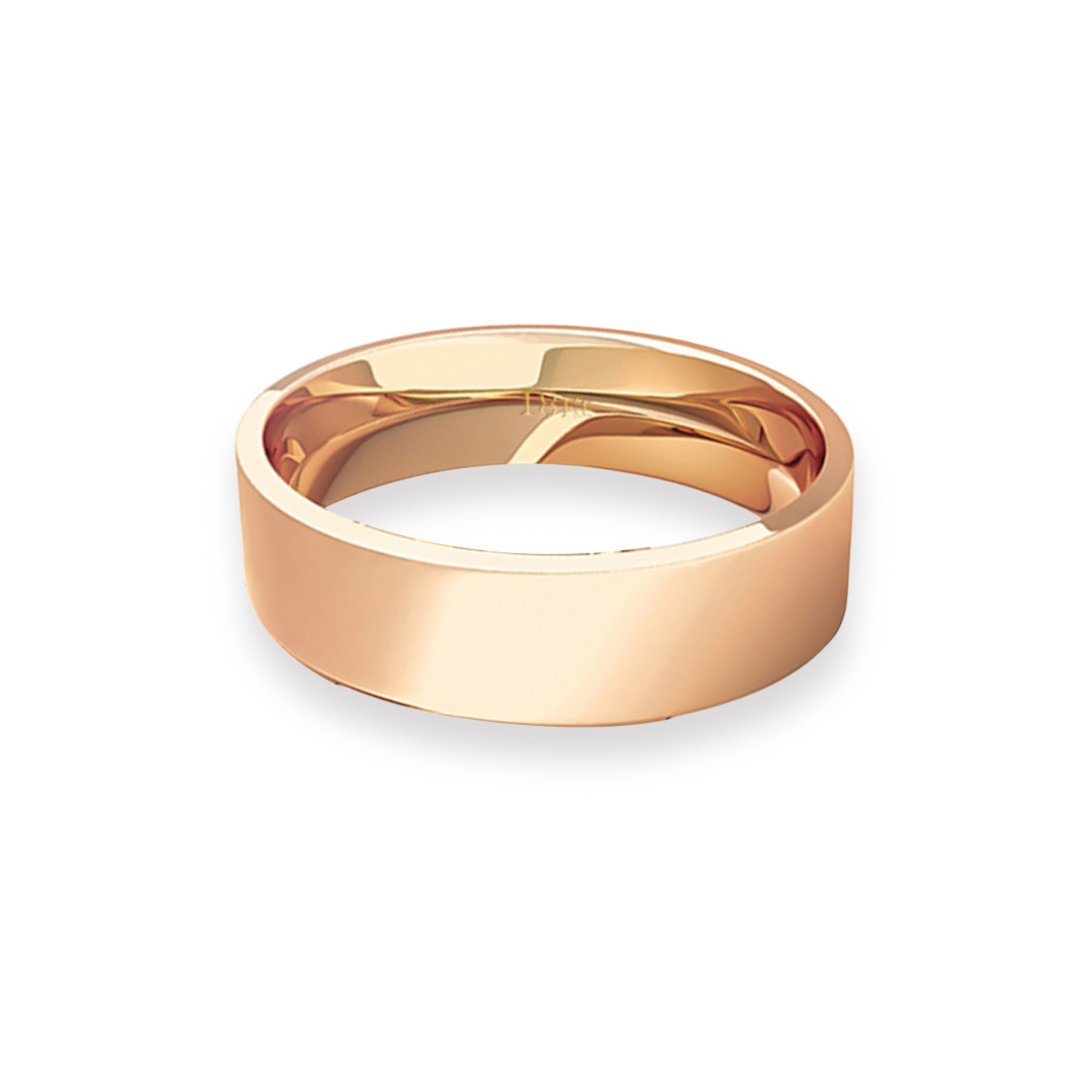 Argolla Matrimonio de Oro Miel 18kt Tubo ErgoFit Sagres de 5,0mm 2