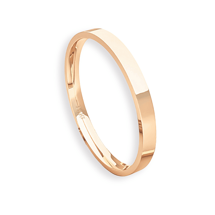 Argolla Matrimonio de Oro Miel 18kt Tubo ErgoFit Siena de 2,0mm 3