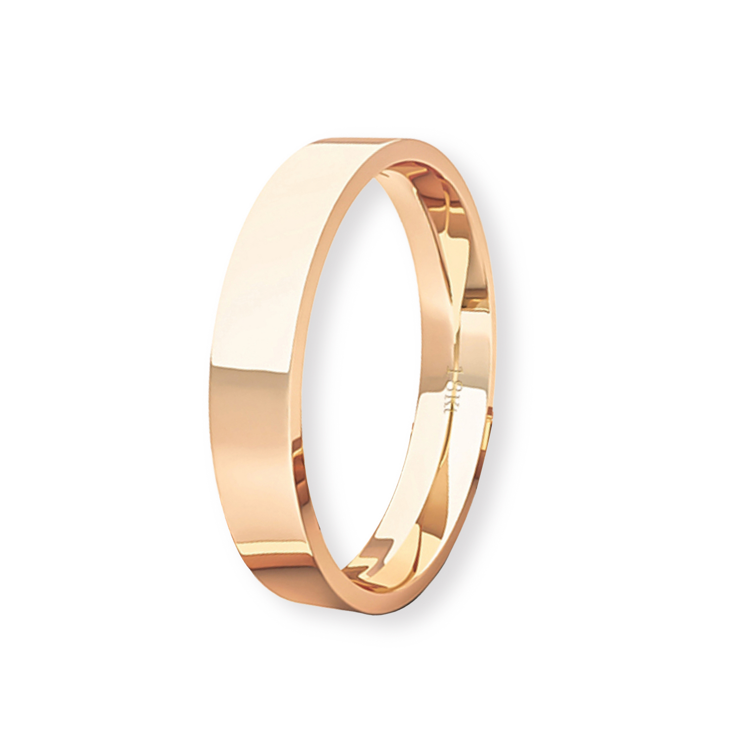 Argolla Matrimonio de Oro Miel 18kt Tubo ErgoFit Portus 3,5mm 1