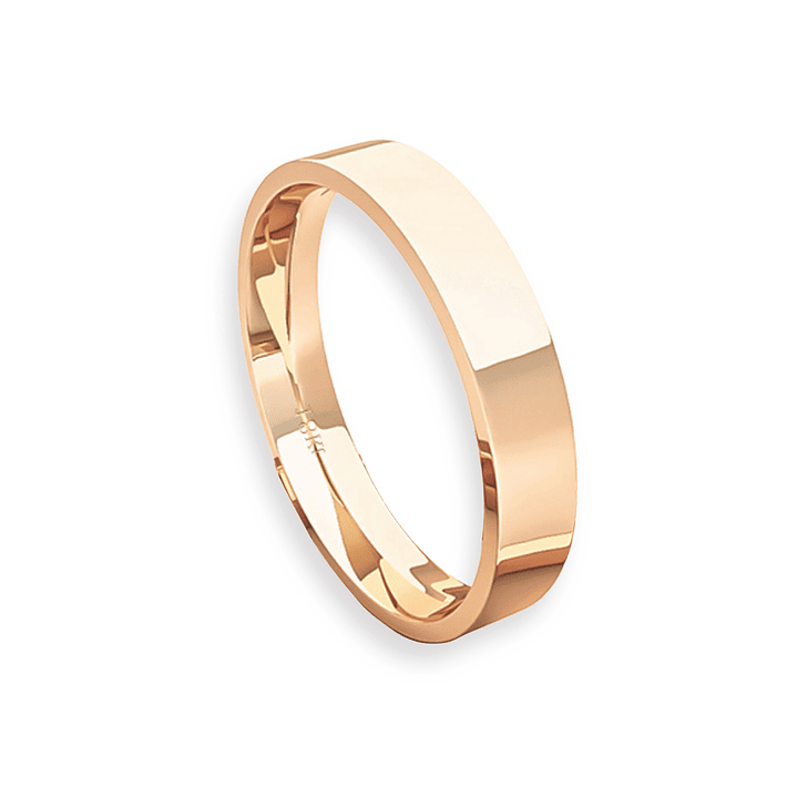 Argolla Matrimonio de Oro Miel 18kt Tubo ErgoFit Portus 3,5mm 3