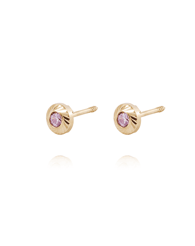 Aros de Oro 18kt Rosa Francia Bisel Ancho