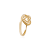 Anillo de Oro 18kt Doble Corazon