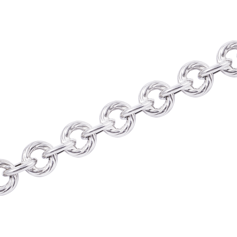 Pulsera de Plata Esterlina 925 Eslabones Facetados 3
