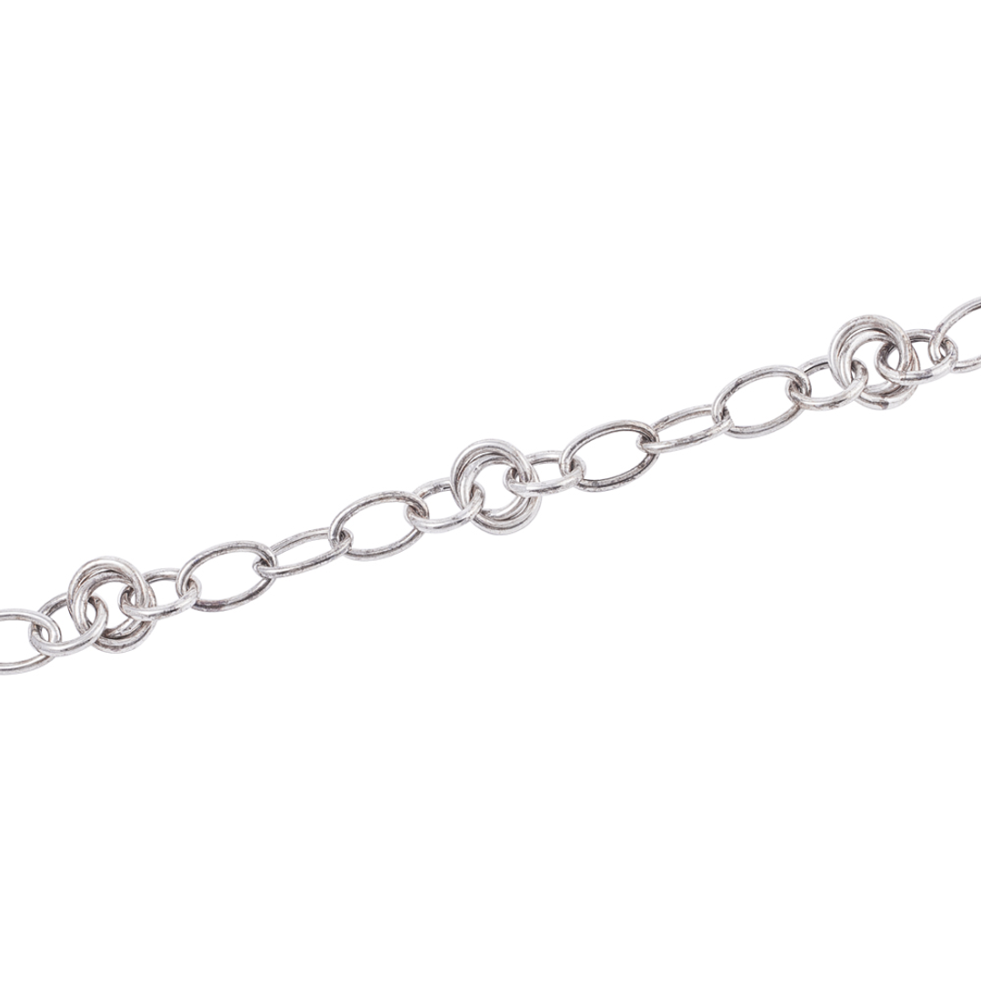 Pulsera de Plata Esterlina 925 Doble Circulo 2