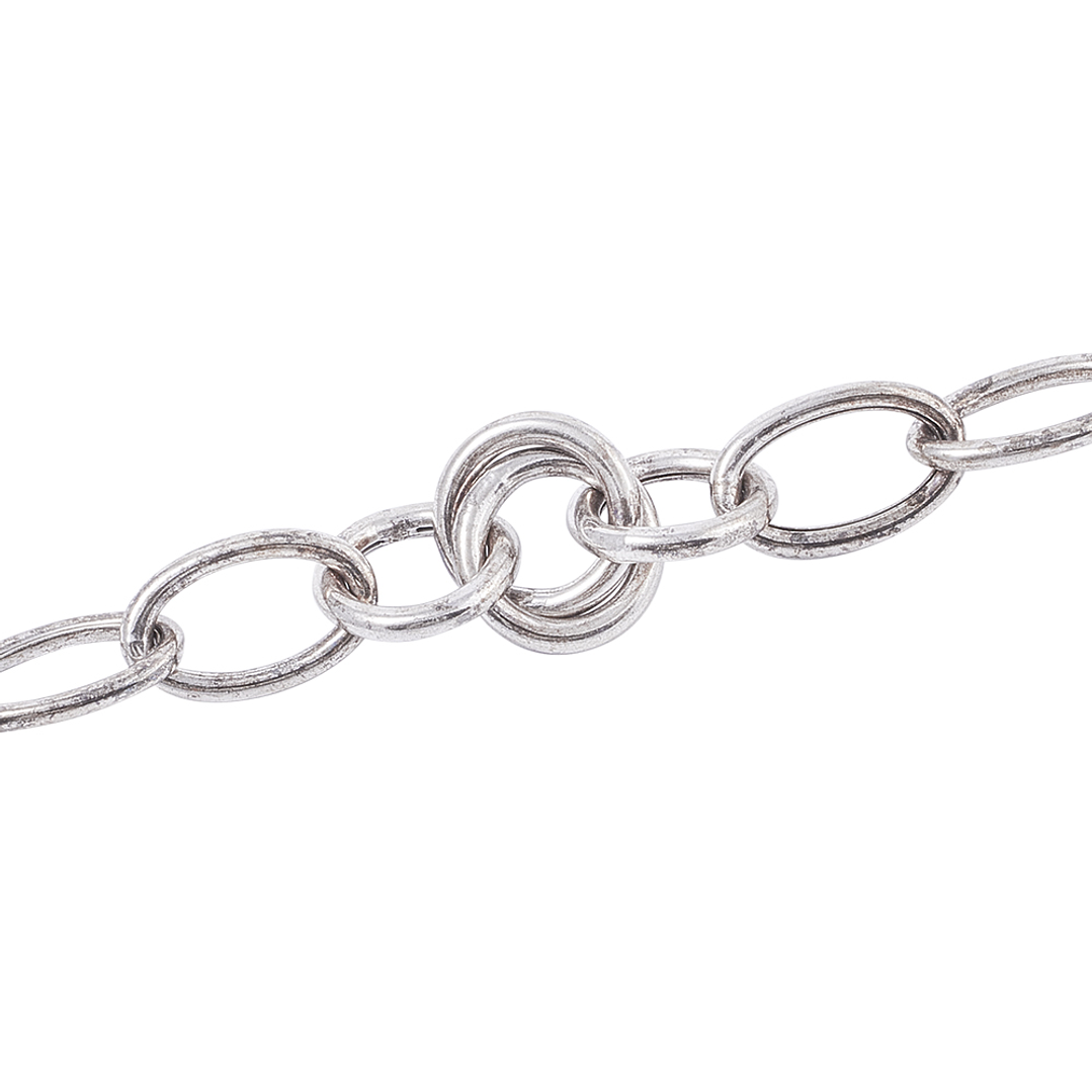 Pulsera de Plata Esterlina 925 Doble Circulo 3