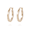 Aros de Oro 18kt Argolla 20 MM