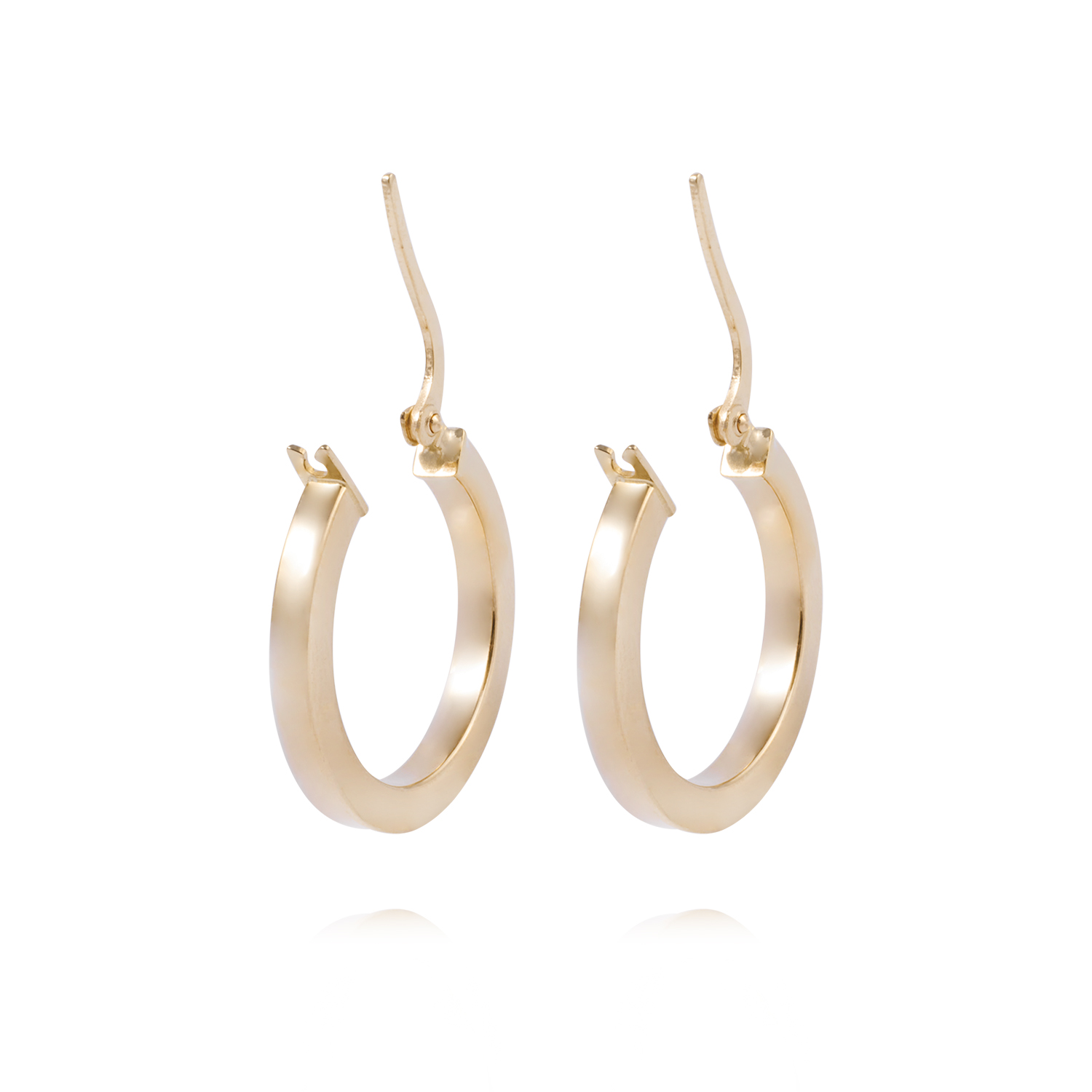 Aros de Oro 18kt Argolla 20 MM 3