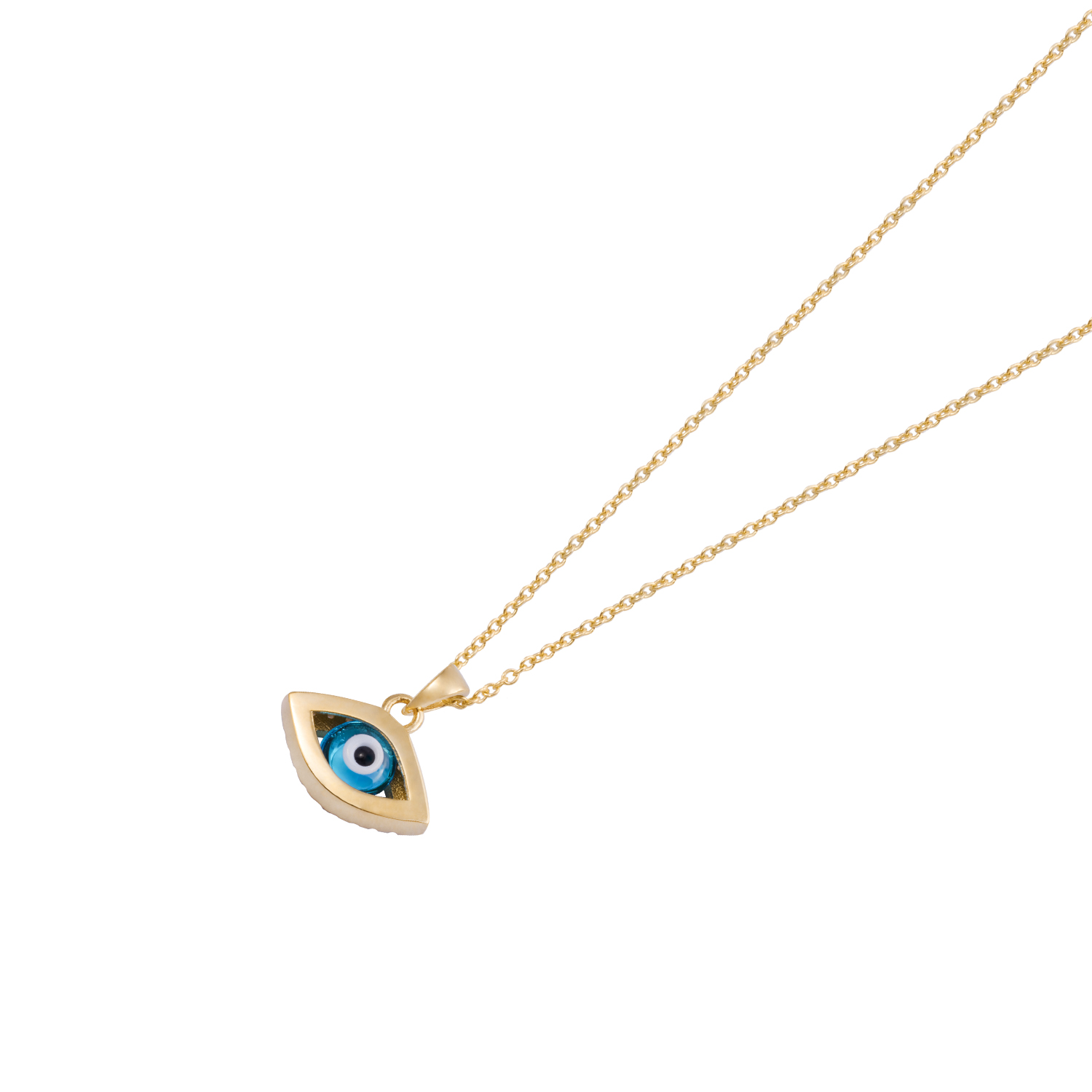 Colgante de Oro 18kt Ojo Turco Circón 2