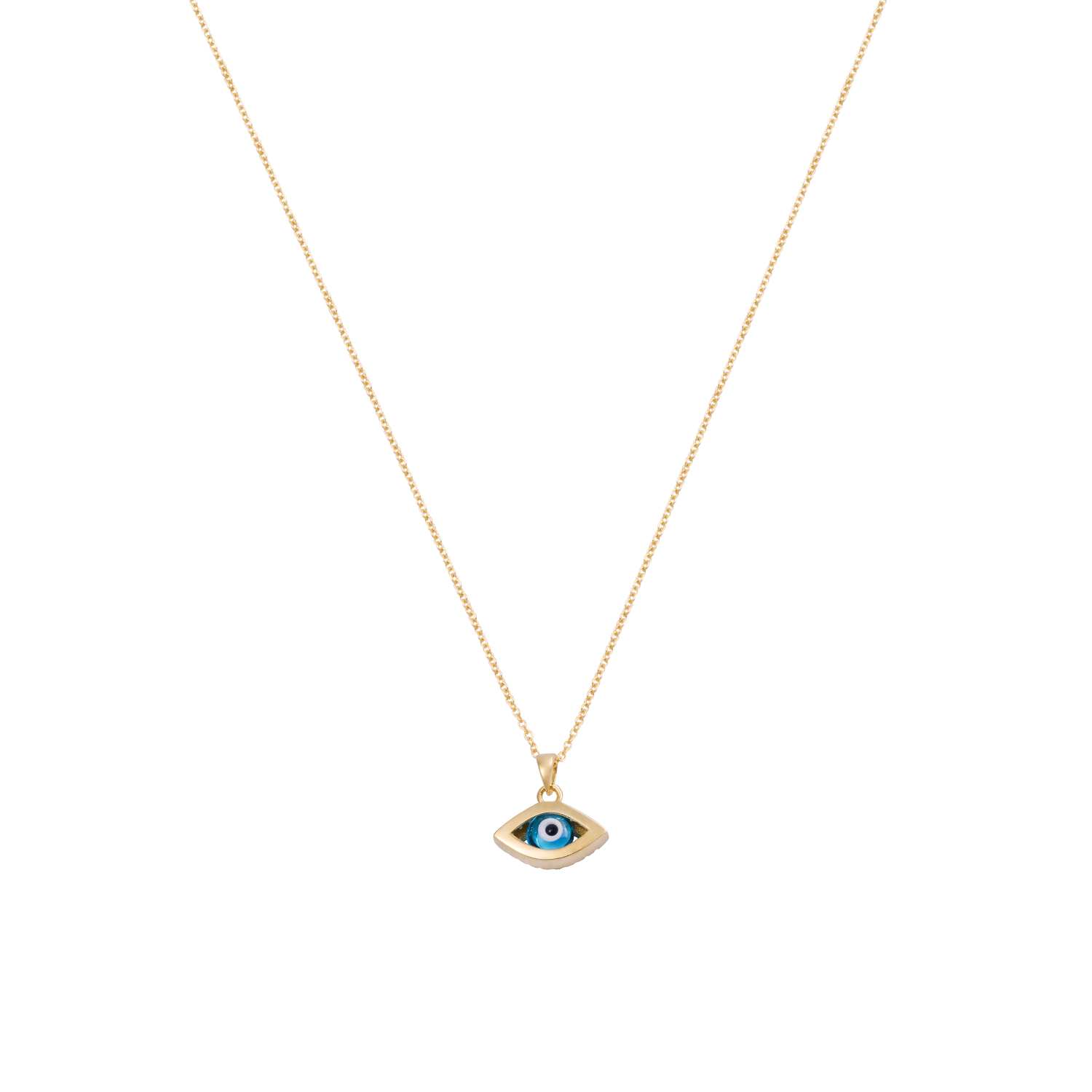 Colgante de Oro 18kt Ojo Turco Circón 3